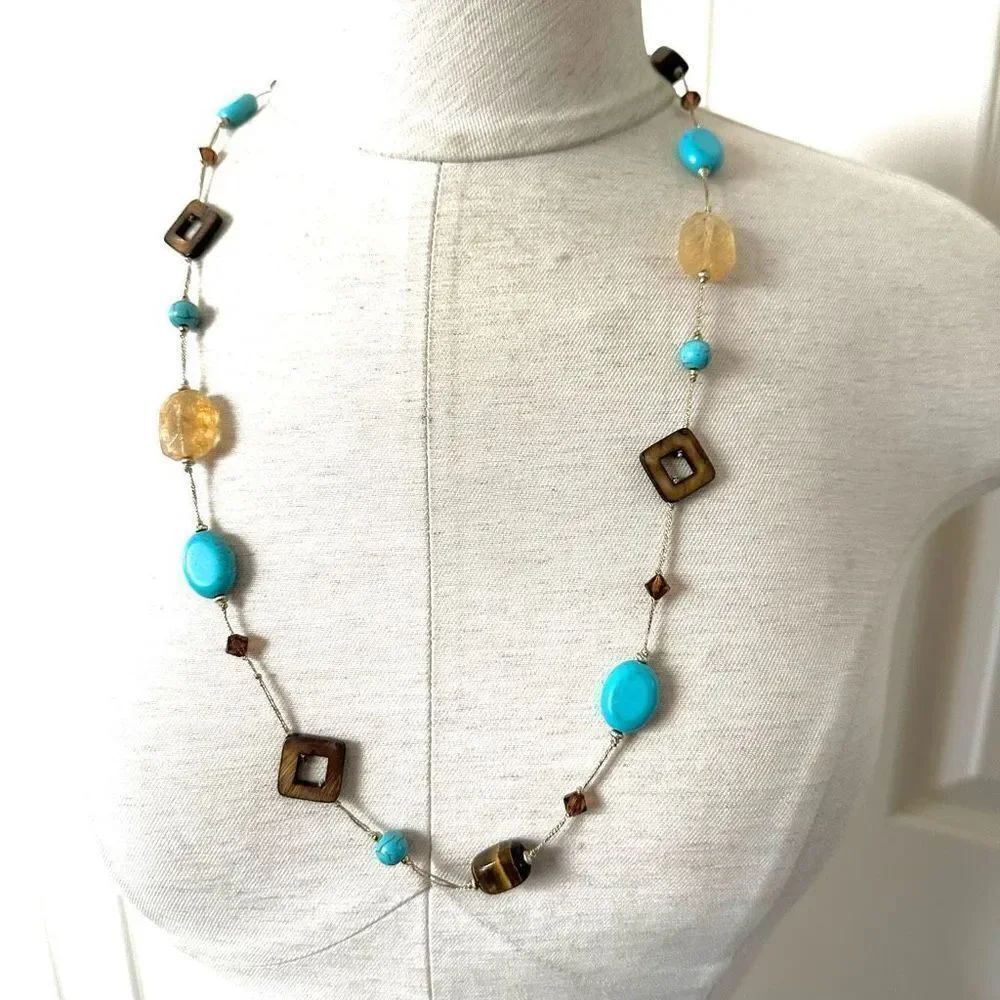 Premier Designs Promenade tigers eye necklace